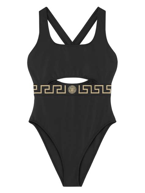 versace greca cutout swimsuit|versace bikini bottoms.